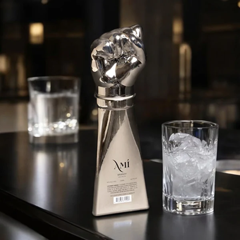 Amí Brandy bottle at a bar